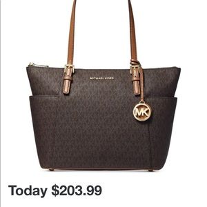 Michael Kors purse metallic gold